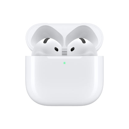 Apple AirPods 4 Écouteurs sans Fil, Casques et écouteurs Bluetooth, Audio Spatial personnalisé, résistance à la Transpiration et l’Eau, boîtier de Charge USB-C, Puce H2, Jusqu’à 24 Heures d’autonomie