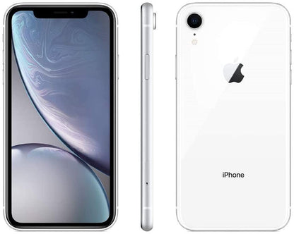 Apple iPhone XR, 64GB, White - Fully Unlocked (Renewed)