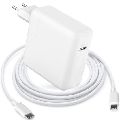 Chargeur Rapide USB C 96W,Adaptateur Secteur Type-C pour MacBook Pro 16/15/14/13 Pouces, iPad Pro 12.9/11 Pouces, Lenovo,Fonctionne avec Tous Les Périphériques USB C,avec câble USB C vers C 2M