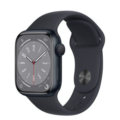 Apple Watch Series 8 (GPS, 41MM) Boîtier en Aluminium Minuit avec Bracelet Sport Minuit (Reconditionné)