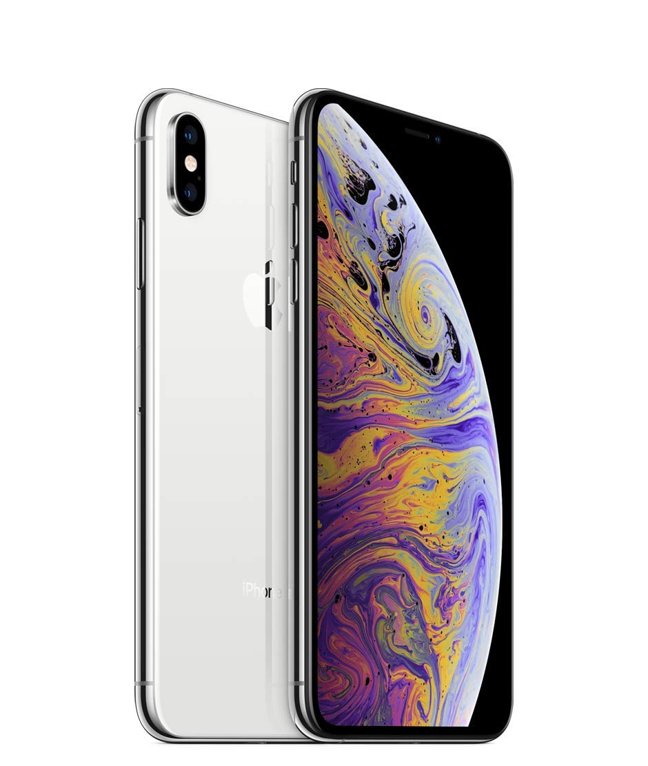 Apple iPhone XS Max, US Version, 256GB, Silver - GSM Carriers (Renewed)