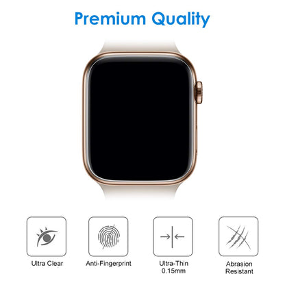 JETech Protection D'écran pour Apple Watch SE (2022/2020) /Series 6 5 4 44 mm, Haute définition, TPU Film de Protection Ultra-Mince, Lot de 3