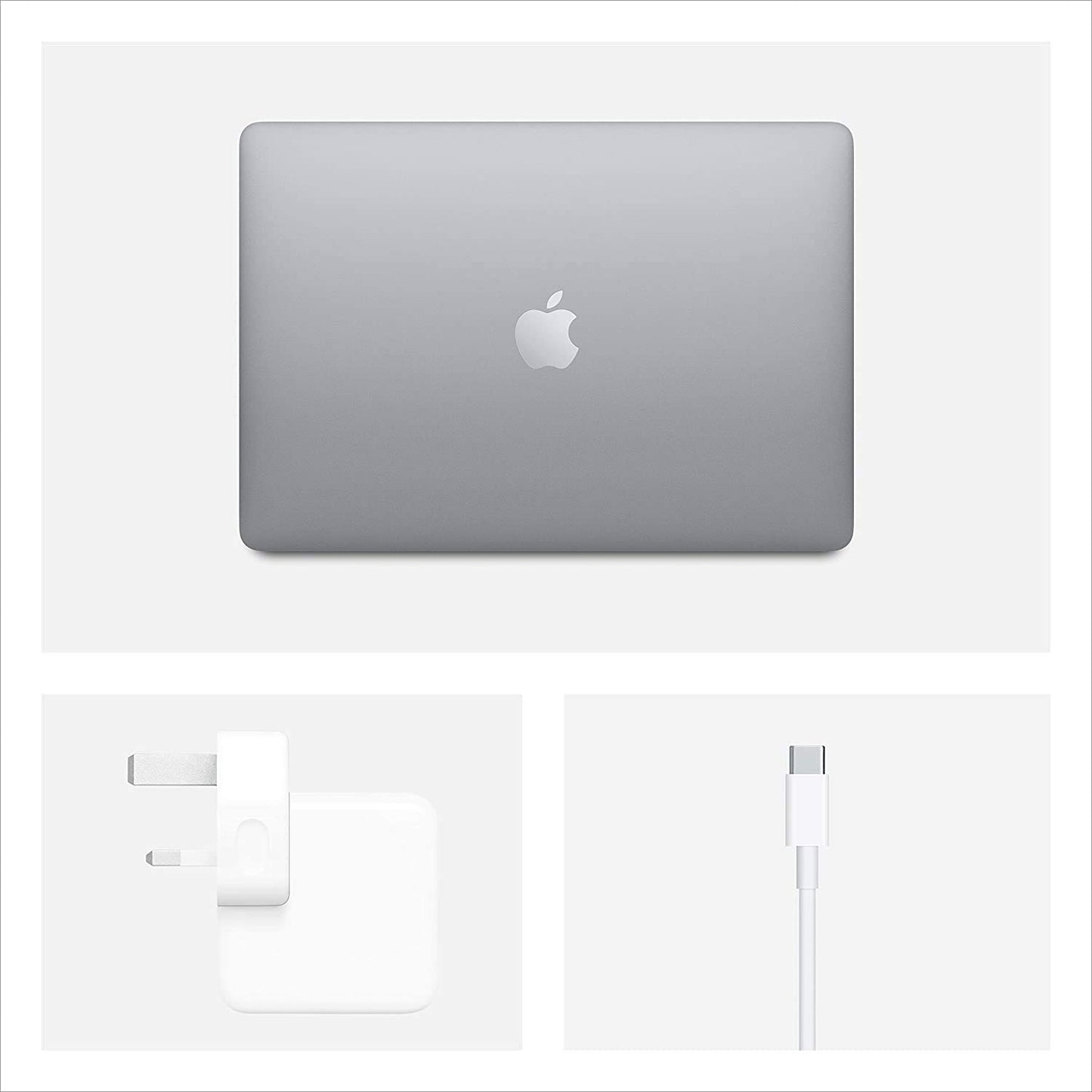 2020 Apple MacBook Air avec 1.1GHz Intel Core i3 (13-pouces, 8Go RAM, 256Go SSD) (QWERTY Anglais) Gris Sideral (Reconditionné)