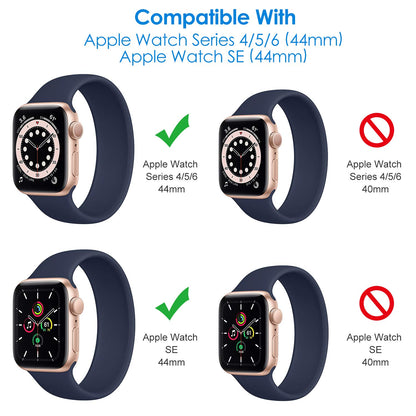 JETech Protection D'écran pour Apple Watch SE (2022/2020) /Series 6 5 4 44 mm, Haute définition, TPU Film de Protection Ultra-Mince, Lot de 3