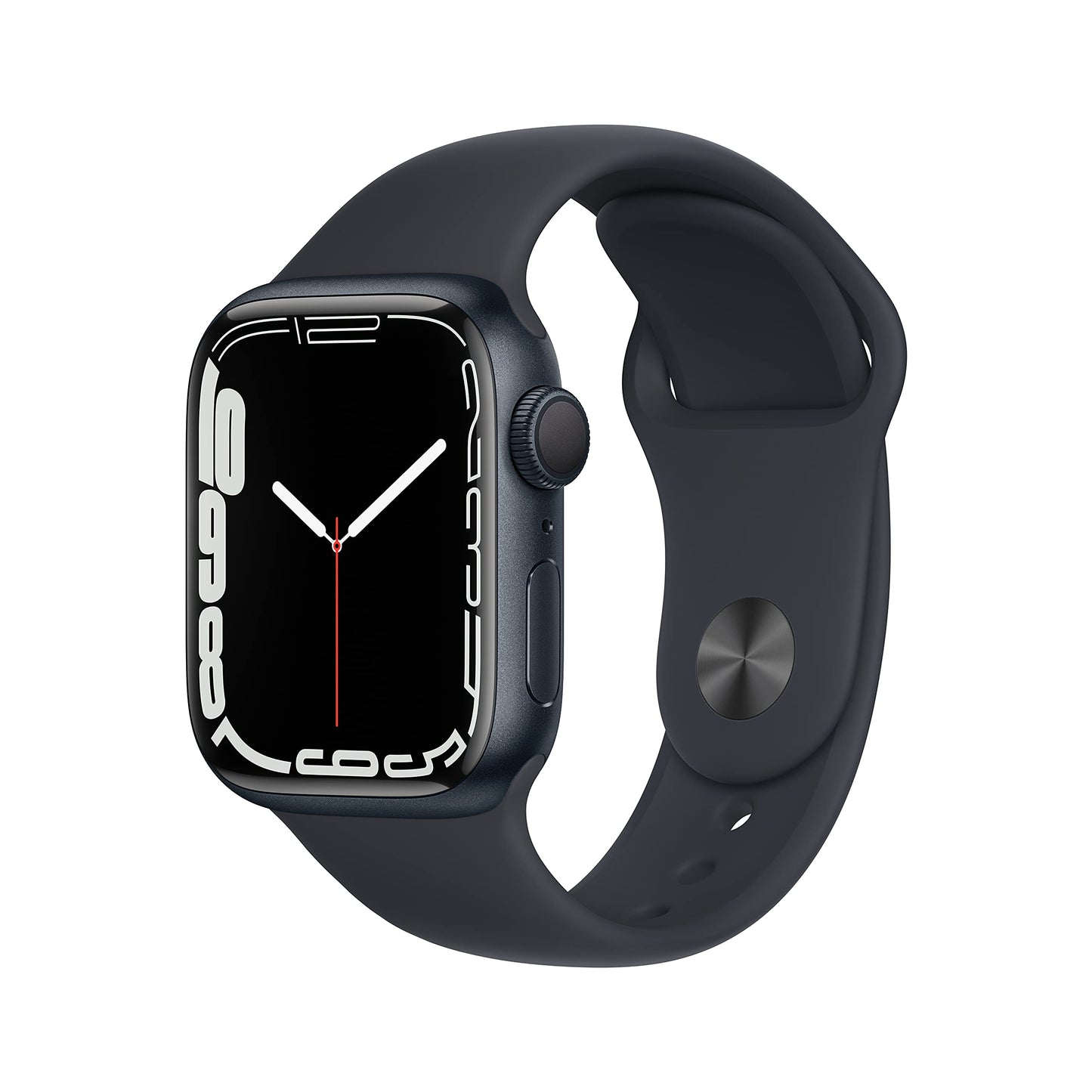 Apple Watch Series 7 (GPS, 41 mm) - Boîtier en Aluminium Minuit avec Bracelet Sport Bleu Minuit (Reconditionné)