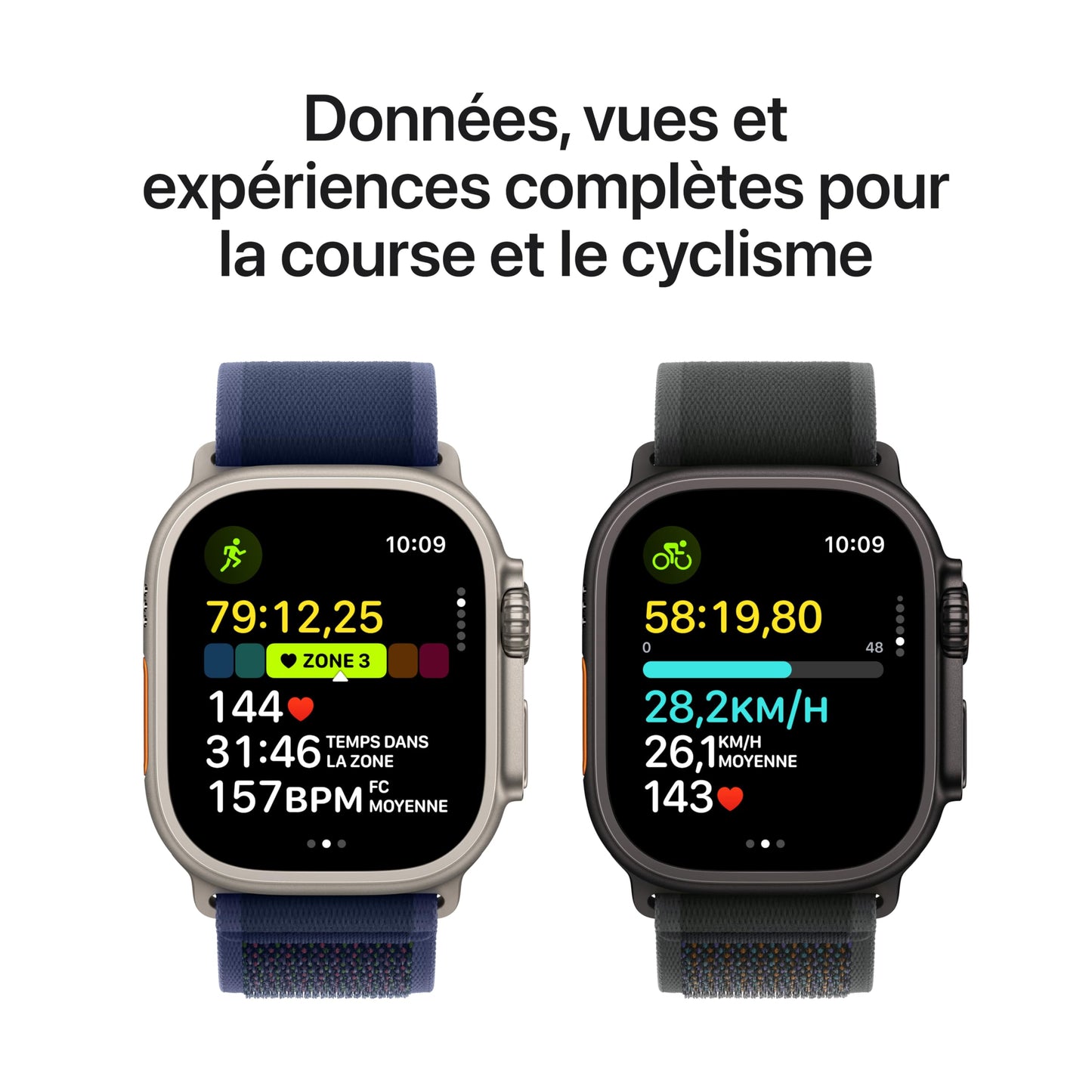 Apple Watch Ultra 2 (49 mm GPS + Cellular) Montre de Sport connectée avec Boîtier en Titane Noir et Bracelet Milanais Titane Noir (Medium). Suivi de l’activité, GPS Haute précision, Neutre en Carbone