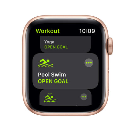 Apple Watch SE 2020 (GPS, 44MM) Boîtier en Aluminium Or avec Bracelet Sport Sable Rose (Reconditionné)